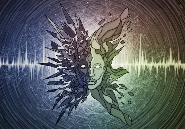 Abstract representation of personality changing over time