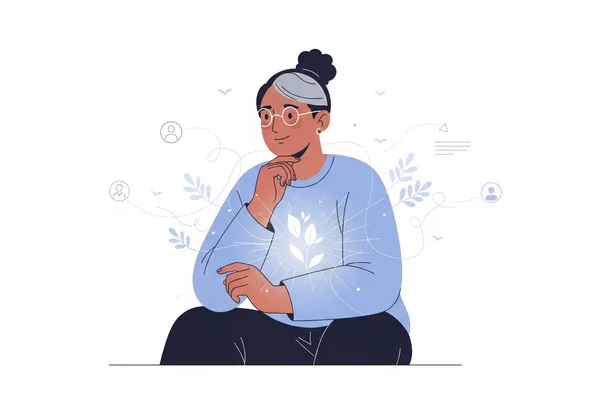 Person reflecting on managing complex personality traits