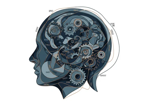 Abstrakte Darstellung der komplexen Natur der Psychopathie