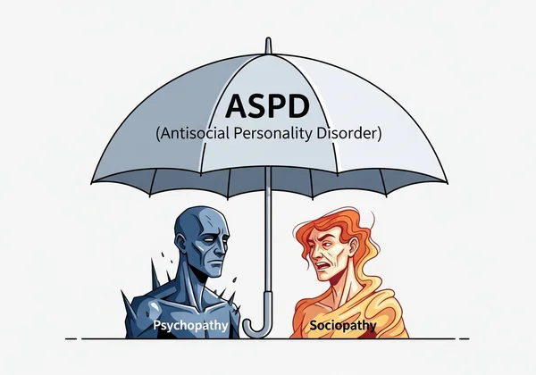 ASPD as an umbrella over psychopathy and sociopathy