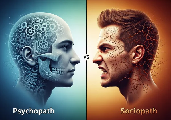 Visual distinction between psychopath and sociopath traits