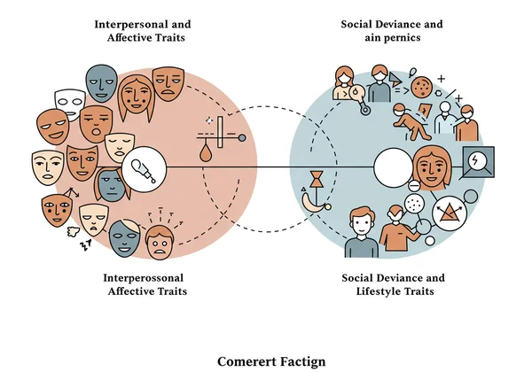 Visualizing the two factors of psychopathy assessment