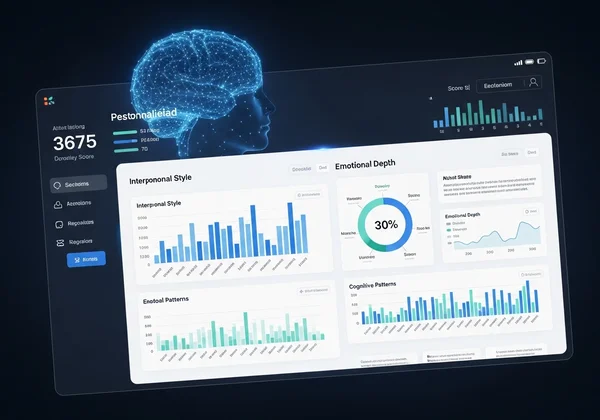 AI generating a personalized psychological report with detailed insights