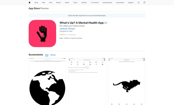 What's Up? Application de Santé Mentale